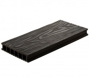 Террасная доска из ДПК Polywood Mineral Duo 3-D графит Террасная доска из ДПК Polywood Mineral Duo 3-D графит
