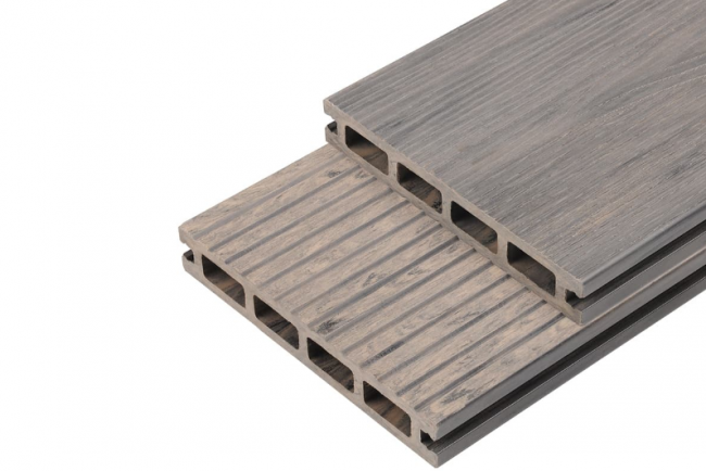 Террасная доска из ДПК WOODVEX Select Серый дым